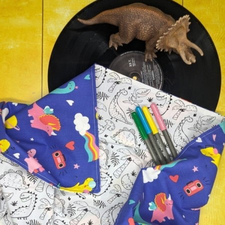 Tapis à colorier enfant XXL - Lavable et réutilisable | Dinosaure