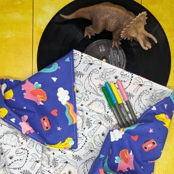 Tapis à colorier 4 en 1- Dinosaures