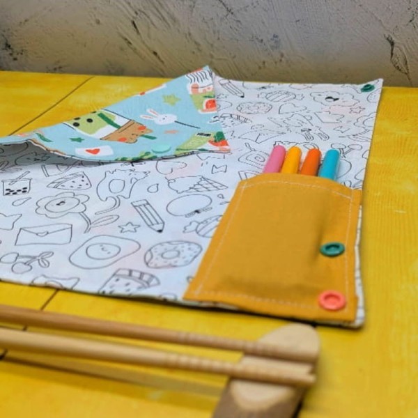 Coloriage lavable nomade - Kawaï