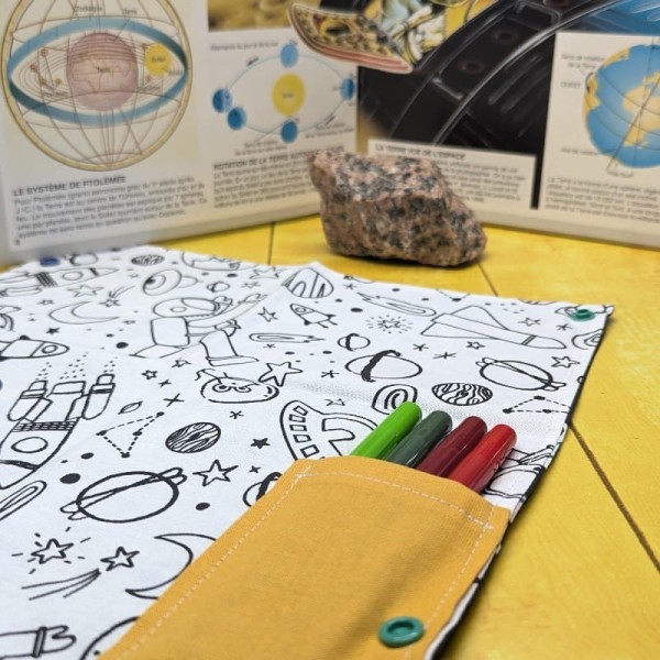 Coloriage lavable nomade - Espace