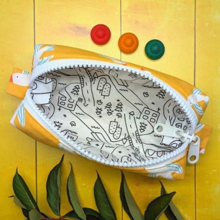 Trousse réversible à colorier En ville | Dès 3 ans